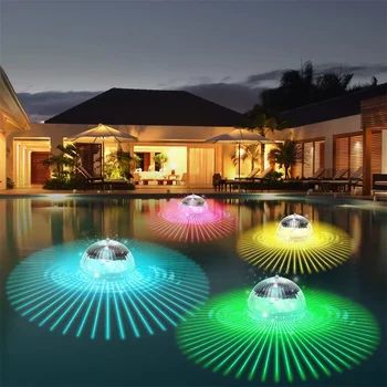 RGB Открытый плавающий шар для бассейна, Солнечный поплавок, Волшебный шар, Подводный светящийся светильник для бассейна, Садовый пруд, декор двора