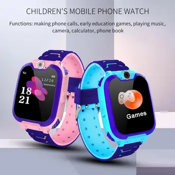S11 Детские Смарт-часы Силиконовые Наручные Часы С Сенсорным Экраном Музыкальный Плеер GPS Трекер SOS Вызов Телефонные Часы Детские Смарт-Наручные Часы