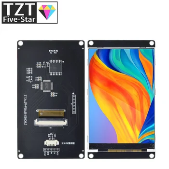 TZT 3,5-дюймовый TFT 320 * 480 с разрешением 3,3 В-5 В UART MCU Вспышка последовательной связи 64 МБ без кабеля для Arduino UNO R3 MEGA