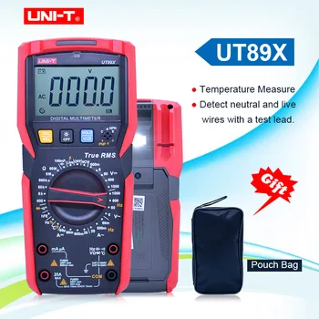UNI-T UT89X TRMS Мультиметр Тестер AC DC Вольтметр Амперметр Емкость Частота Тестер Сопротивления с Температурным Тестированием