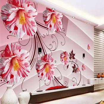 wellyu Персонализированные обои на заказ большие цветы 3D HD ТВ фон спальня стена спальни wallpaper3d