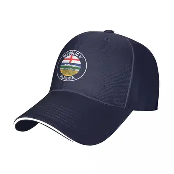 Wexit Отделение Республики Альберта от Западной Канады Сепаратистское движение синий фон HD Высокое качество Интернет-магазин Бейсбольной кепки