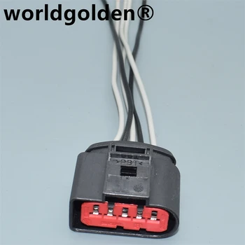 worldgolden 5-контактный 3,5 мм Разъем Адаптера Датчика Массового Расхода Воздуха Для VW Golf 99-01 1J0 973 775A 1J0973775A DJ7056-3.5-21