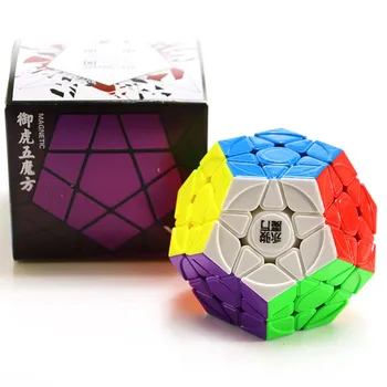 Yongjun Magic Cube Pentagon Yuhu V2M Megamix Turn Puzzle Cubus Магнитный 3x3 YJ Без Наклеек Подростковый IQ-Пазл для Мальчиков 10 лет