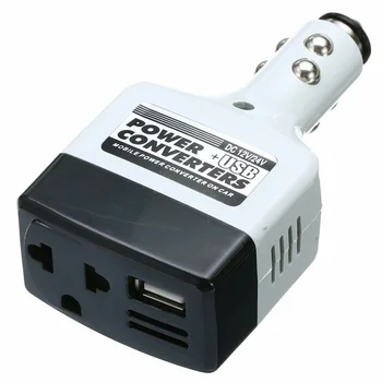 Автомобильный преобразователь постоянного тока в переменный от 12 В/24 В до 220 В Адаптер питания Инвертор USB-Розетка Зарядное устройство Конвертер Адаптер Зарядное устройство