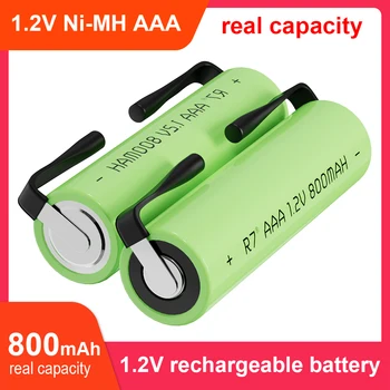 Аккумуляторная батарея AAA 1,2 В 800 мАч Батарейки AAA NI-MH 3A Подходят для электробритвы Philips Braun, бритвы, зубной щетки