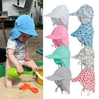 Быстросохнущие l Детские широкополые шляпы для детей от 3 месяцев до 5 лет С широкими полями, Пляжная защита от ультрафиолета, незаменимые солнцезащитные кепки для улицы