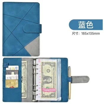 Бюджетный блокнот A6 из искусственной кожи многоразового использования для бумаги-наполнителя A6, обложка для личного ежедневника с застежкой на магнитную пряжку