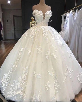 Великолепные белые Элегантные свадебные платья без рукавов в виде сердца, кружевные аппликации, Женское свадебное платье на заказ Robe De Mariée