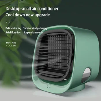 Вентилятор-охладитель воздуха USB-зарядка Офисное водяное охлаждение для дома, вентилятор для кондиционирования воздуха, Бесшумная трехскоростная регулировка ветра