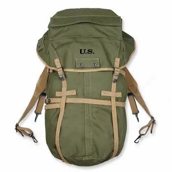 Вторая мировая война Армия США M1943 Полевой рюкзак M-1943 Холщовая сумка WW2 Военный РЕПРО