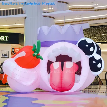 Гигантский надувной шар-талисман мультяшного животного Big Tougue Monster для креативной игровой площадки, надувной шар для рекламы на сцене мероприятия