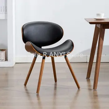 Деревянные кухонные обеденные стулья, роскошный комод в скандинавском стиле, дизайнерские стулья, эргономичная мебель для дома из орехового дерева, современная мебель для дома Sedie WKYZ
