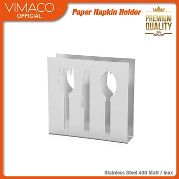 Держатель для бумажных салфеток VIMACO® из нержавеющей стали, коробка для салфеток, подставка для бумажных полотенец на столе