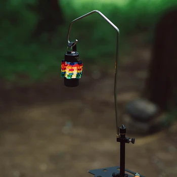 Держатель для походной лампы из алюминиевого сплава, вставка для подвесного фонаря, складной мини-регулируемый кронштейн для походов на открытом воздухе для барбекю, походов