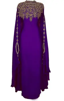 Длинное платье из дубайского жоржета с арабским рисунком, исламское элегантное Европейское и американское модное направление, длина 60 дюймов
