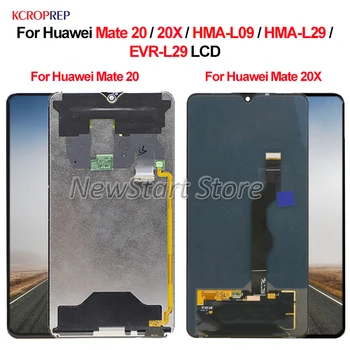 Для Huawei Mate 20 HMA-L09 HMA-L29 ЖК-дисплей Для Huawei Mate 20X EVR-L29 ЖК-дисплей С Сенсорным Экраном и Цифровым Преобразователем В сборе С Деталями Рамки
