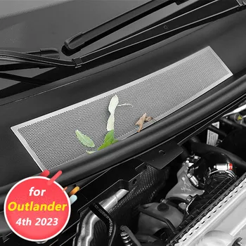 для Mitsubishi Outlander 4th 2023 Аксессуары для внешней отделки автомобиля, сливное отверстие в машинном отделении, защитная крышка, антиблокирующая крышка