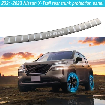 Для Nissan X-trail 2020 2021 2022 2023 Автомобильные Аксессуары Отделка Багажника Протектор Заднего Бампера Накладка На Порог Из нержавеющей Стали