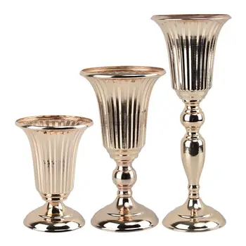 Железная ваза для цветов, стебель, букет, Золотая композиция, украшение стола