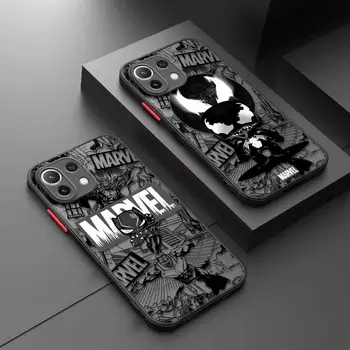 Железный Человек-Паук Чехол Для Телефона Xiaomi Poco X3 NFC M3 M5 M5s F3 Pro 13 12 12X12T 11 11X9T 10T Lite Note 10 Матовая Крышка