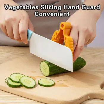 Защита пальцев от порезов, эргономичный прочный захват, противоскользящая защита для рук при нарезке овощей, кухонные принадлежности
