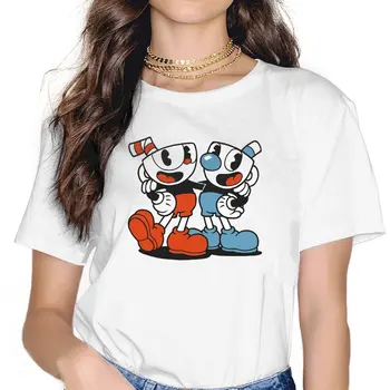 Игровая футболка Cuphead Don't Deal With Devil С графическим Рисунком, Топы для девочек, Винтажная Модная Летняя Уличная Одежда, Футболка Из Волокна Harajuku