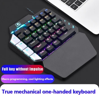 Игровые механические клавиатуры Подключи и играй Мини Пользовательские макроклавиши 38 клавиш Портативная клавиатура OSU для одной руки Эргономичный дизайн RGB
