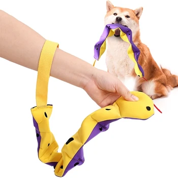 Игрушка-кормушка для собак, интерактивная игра для собак, наполняющая игрушку едой и угощениями, прекрасная форма змеи