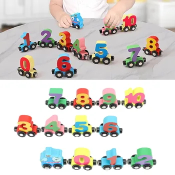 Игрушка с номерами 12 секций, развивающие строительные блоки для детей с подсчетом чисел, ABS, детская игрушка с номерами
