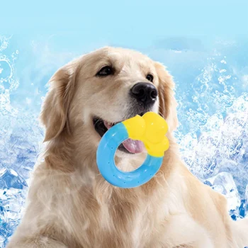Игрушки для домашних животных Лето Новый летний хлопок, снимающий жар, Водопоглощающий Замороженный лед, Жевательное кольцо для грызунов, игрушки для собак