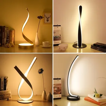 Индивидуальное освещение для чтения, настольная лампа, Креативная светодиодная подсветка для гостиной, пульт дистанционного управления, Сенсорный декор, Настольная лампа