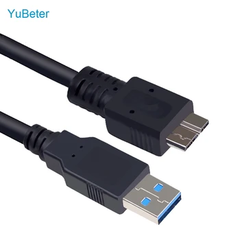 Кабель YuBeter Type A-Micro B Super USB 3.0 Высокоскоростной Кабель Синхронизации Данных Шнур Внешний Жесткий Диск HDD Кабель Для ПК Ноутбука