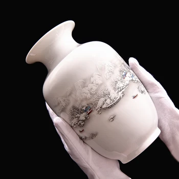 Керамическая ваза серии Jingdezhen Snow home living room новые китайские современные минималистичные украшения фарфоровые украшения