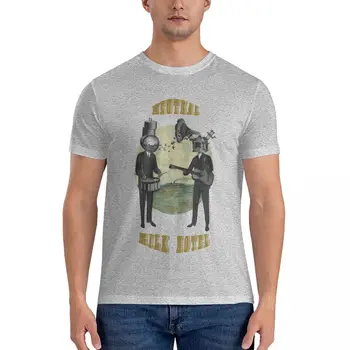 Классическая футболка Neutral Milk Hotel с графическим рисунком, футболка на заказ, черная футболка, мужские высокие футболки