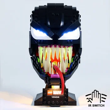 Комплект светодиодной подсветки для маски Venom 76187, коллекционные строительные блоки, игрушки 
