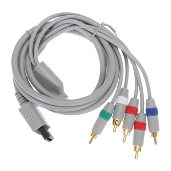 Компонентный кабель 1080P HDTV Аудио видео AV кабель 5RCA для Nintendo Wii 1,8 м 6 ФУТОВ