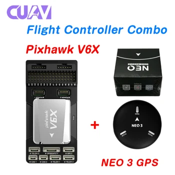 Контроллер Полета CUAV Pixhawk V6X Со Встроенными Амортизаторами 100M Ethernet Для Дистанционного Управления Многороторным Беспилотным Летательным Аппаратом С Неподвижным Крылом