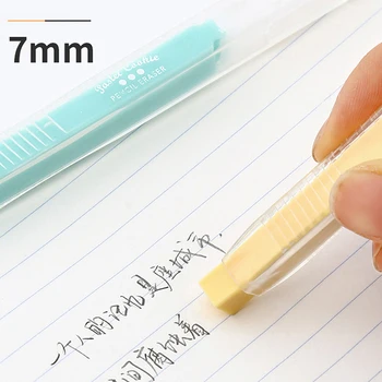 Креативный прессованный выдвижной ластик для карандашей в форме ручки, стирающий детали, художественный ластик, заменяемый для рисования, резиновый ластик для письма