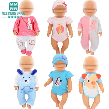 Кукольная одежда для американской куклы 43см-45см мультяшный комбинезон
