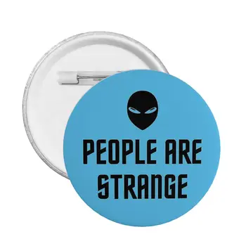 Люди странные Текст Научно-фантастический значок-булавка Инопланетянин Интересный Таинственный Милый Настраиваемый Значок-брошь Значки Друзей Броши