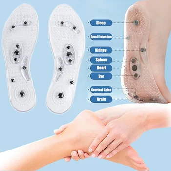 Магнитно-терапевтические Массажные стельки для обуви Точечный массаж ног Усиленные Магнитные стельки Точечная терапия Ног Вставки для тела