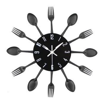Металлические креативные настенные часы Гостиная Дом Простое искусство Ресторан Кухня Персонализированные часы кварцевые часы настенные часы
