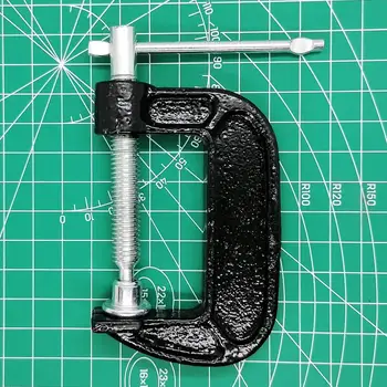 Мини-C-образный зажим с Широкими отверстиями для губок, поворотным башмаком, выдвижной Т-образной ручкой для быстрой и легкой установки
