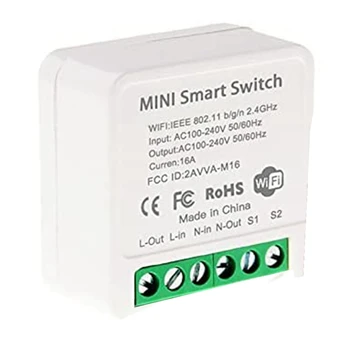 Мини-интеллектуальный реле Wi-Fi, модуль включения освещения с таймером своими руками, приложение Smart Life/Tuya, беспроводной пульт дистанционного управления