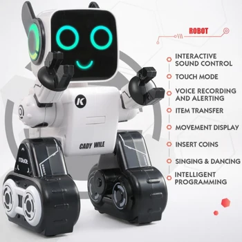 Многофункциональный интеллектуальный радиоуправляемый робот с голосовой активацией, программа для танцев и пения 2.4G, Радиоуправляемый робот для детей, игрушка на день рождения