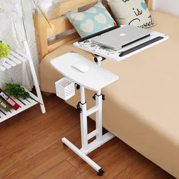 Многофункциональный компьютерный столик Lazy для кровати, передвижной подъемный складной стол, мини-креативный стол для чтения в спальне для кровати
