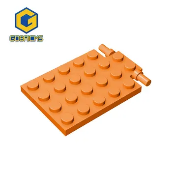 Модифицированная пластина Gobricks Bricks 4 x 6 с петлей для люка (длинные штифты), совместимая с 92099 игрушками.