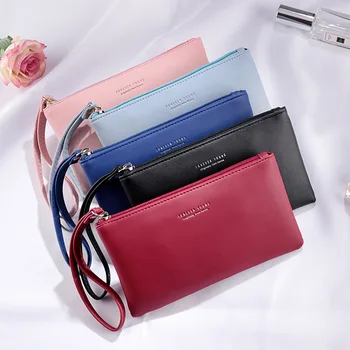 Модная женская сумка-клатч из искусственной кожи, сумка-конверт, сумка-клатч, женский кошелек, карман для мобильного телефона, сумка-клатч на молнии, наручный кошелек для монет