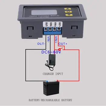 Модуль контроллера зарядного устройства солнечной батареи XY-CD60 DC6-60V Плата защиты от тока зарядки-разряда при низком напряжении